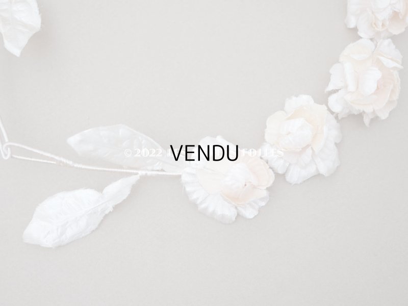 画像4: アンティーク パウダーピンクの花冠 ティアラ ヴェールガール