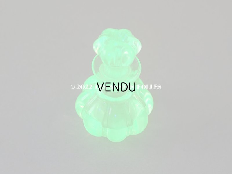 画像3: 【クリスマスセール2022対象外】アンティーク ウラングラスのパフュームボトル クリスタル製