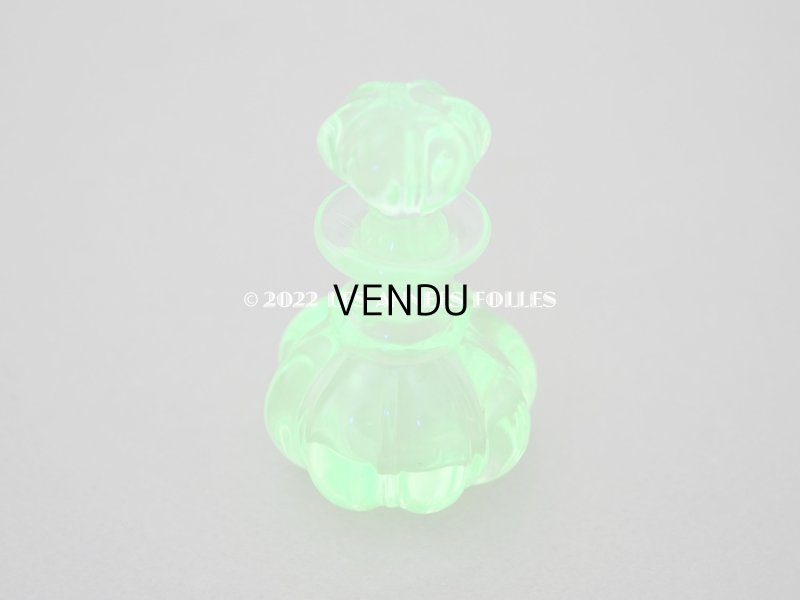 画像4: 【クリスマスセール2022対象外】アンティーク ウラングラスのパフュームボトル クリスタル製