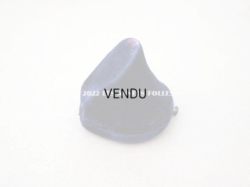 画像6: 【クリスマスセール2022対象外】19世紀 アンティーク リングボックス ナイトブルーのベルベット ジュエリーボックス