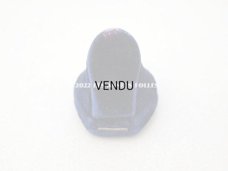 画像4: 【クリスマスセール2022対象外】19世紀 アンティーク リングボックス ナイトブルーのベルベット ジュエリーボックス