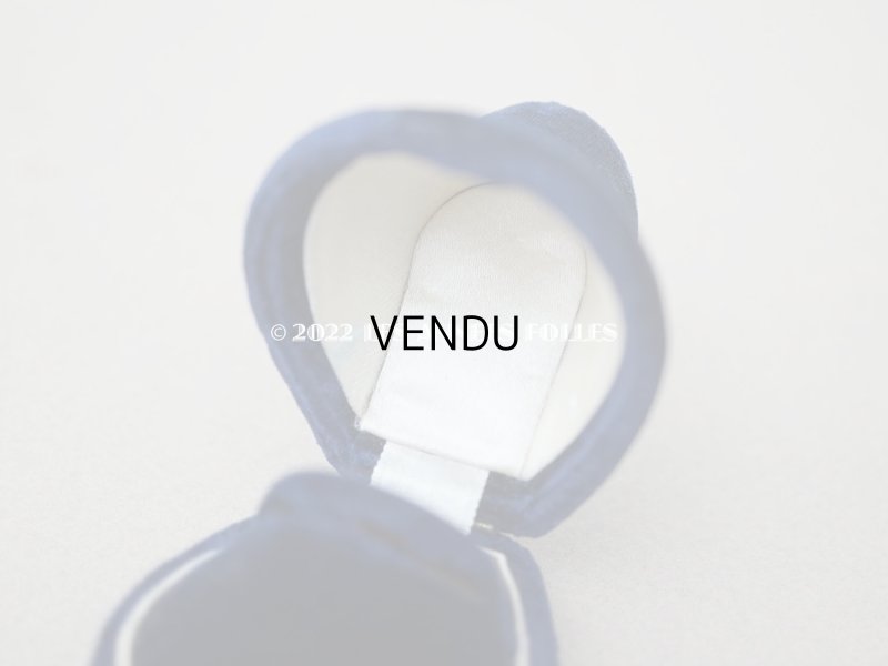 画像9: 【クリスマスセール2022対象外】19世紀 アンティーク リングボックス ナイトブルーのベルベット ジュエリーボックス