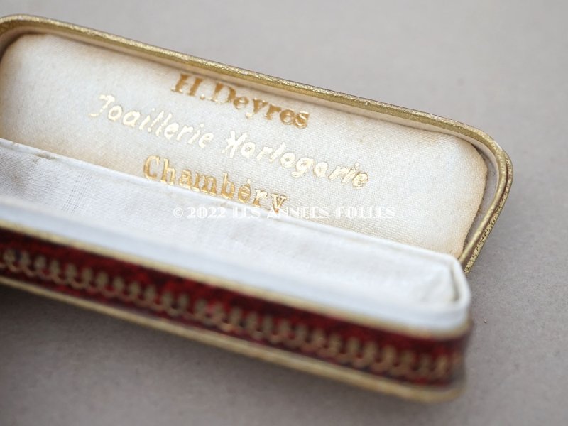 画像6: 【クリスマスセール2022対象外】アンティーク ジュエリーボックス  金彩入り　赤＆黒