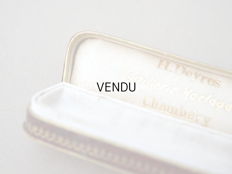画像5: 【クリスマスセール2022対象外】アンティーク ジュエリーボックス  金彩入り　赤＆黒