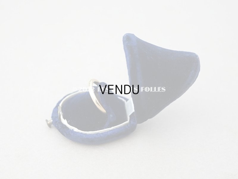 画像8: 【クリスマスセール2022対象外】19世紀 アンティーク リングボックス ナイトブルーのベルベット ジュエリーボックス