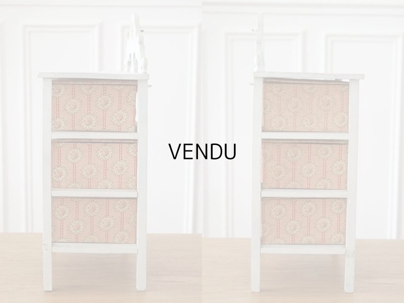 画像4: 【セール対象外】【クーポン対象外】アンティーク カルトナージュチェスト  薔薇模様