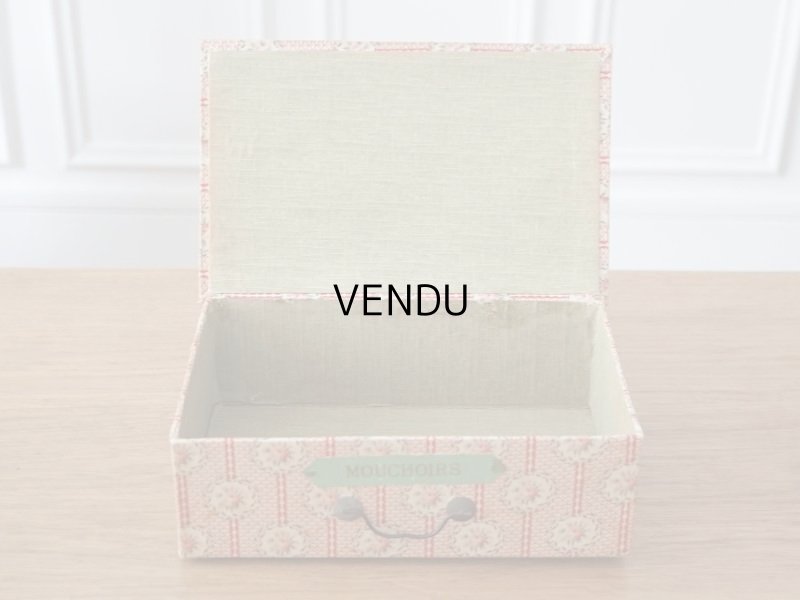 画像14: 【セール対象外】【クーポン対象外】アンティーク カルトナージュチェスト  薔薇模様