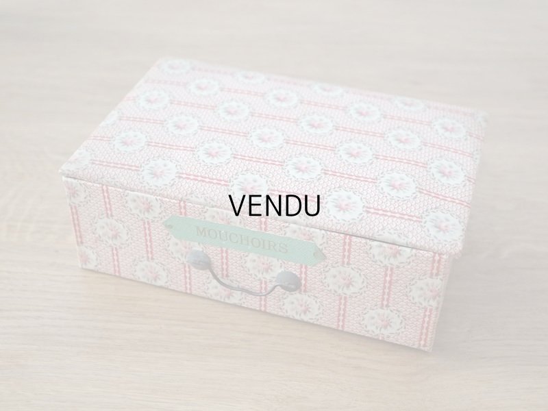 画像13: 【セール対象外】【クーポン対象外】アンティーク カルトナージュチェスト  薔薇模様