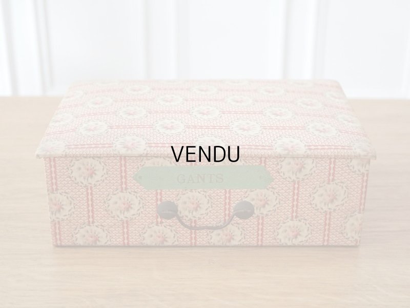 画像17: 【セール対象外】【クーポン対象外】アンティーク カルトナージュチェスト  薔薇模様