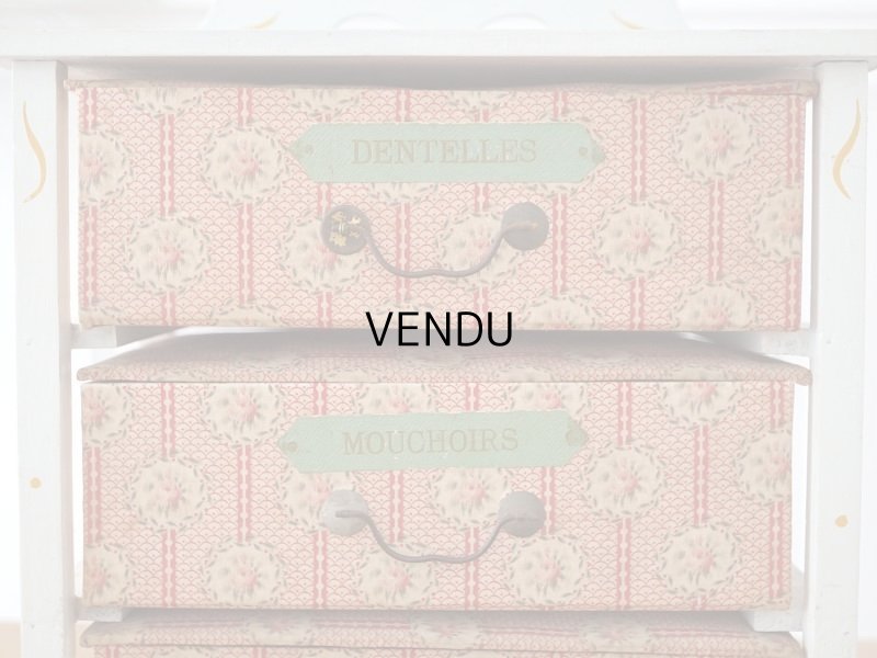 画像19: 【セール対象外】【クーポン対象外】アンティーク カルトナージュチェスト  薔薇模様