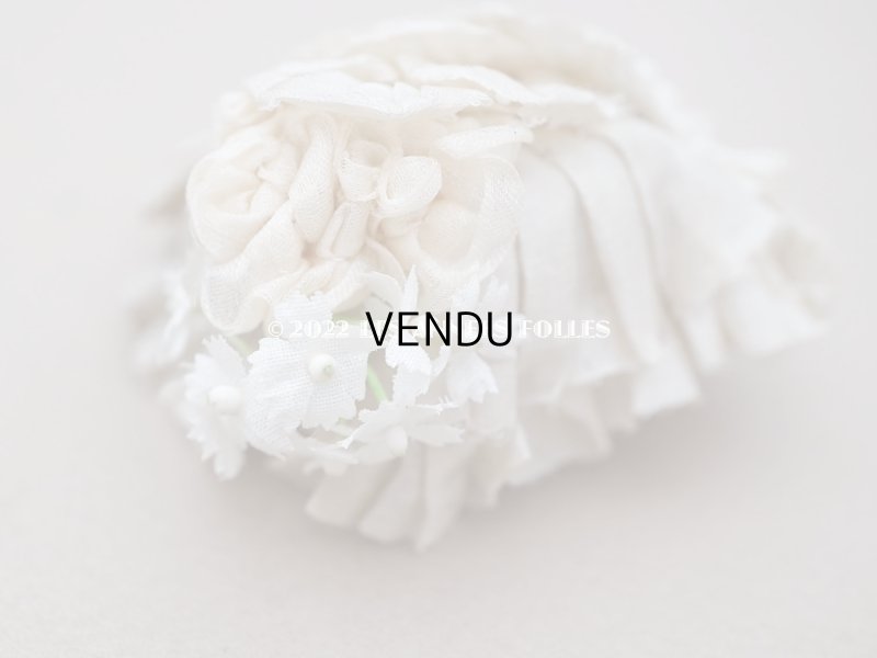 画像7: 【クリスマスセール2022対象外】アンティーク ミニョネット用 小さな帽子 シルクシフォン＆布花 ドール用