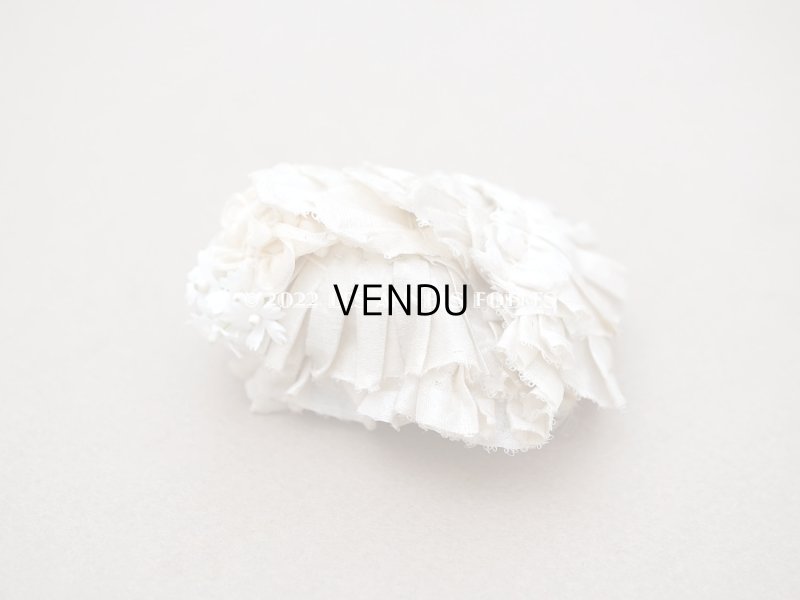 画像6: 【クリスマスセール2022対象外】アンティーク ミニョネット用 小さな帽子 シルクシフォン＆布花 ドール用