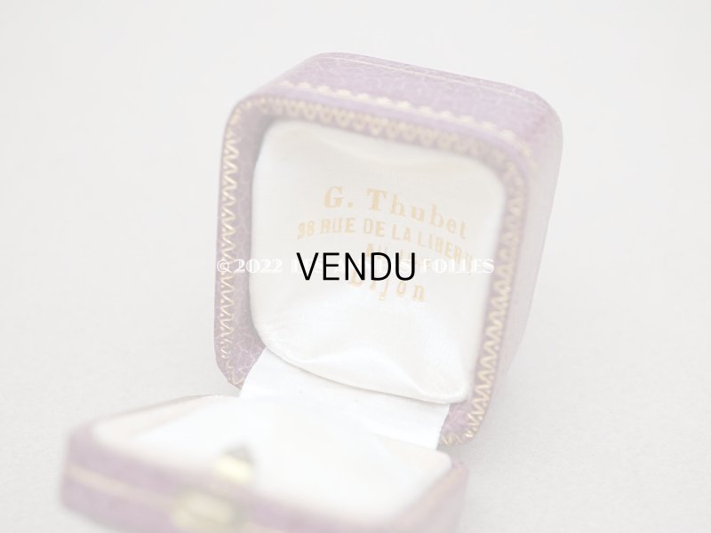 画像9: 【クリスマスセール2022対象外】アンティーク 金彩入り　リングボックス ジュエリーボックス　パープル