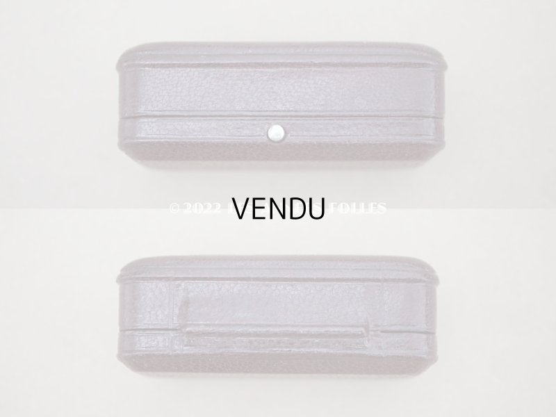 画像8: 【クリスマスセール2022対象外】アンティーク 本革製 王冠＆イニシャルの型押し　 ジュエリーボックス　ブラウン