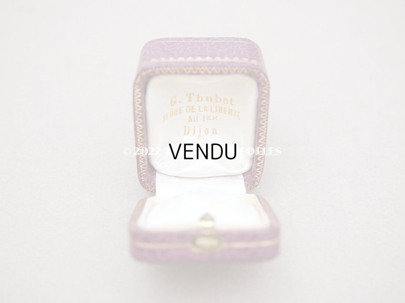 画像5: 【クリスマスセール2022対象外】アンティーク 金彩入り　リングボックス ジュエリーボックス　パープル