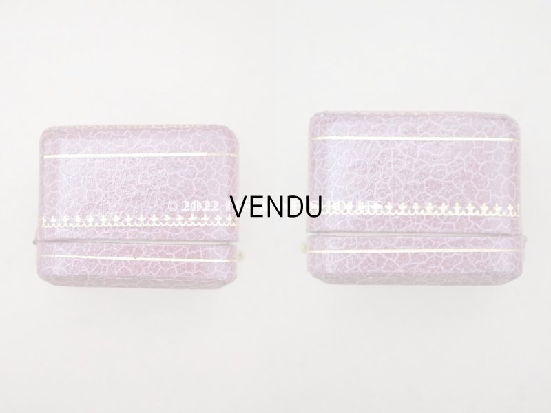 画像4: 【クリスマスセール2022対象外】アンティーク 金彩入り　リングボックス ジュエリーボックス　パープル