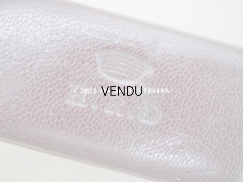 画像3: 【クリスマスセール2022対象外】アンティーク 本革製 王冠＆イニシャルの型押し　 ジュエリーボックス　ブラウン