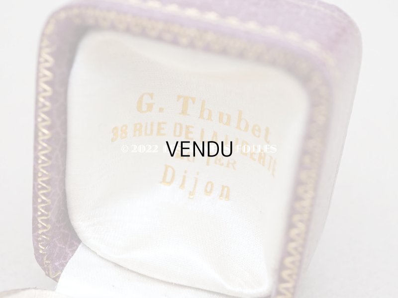 画像11: 【クリスマスセール2022対象外】アンティーク 金彩入り　リングボックス ジュエリーボックス　パープル