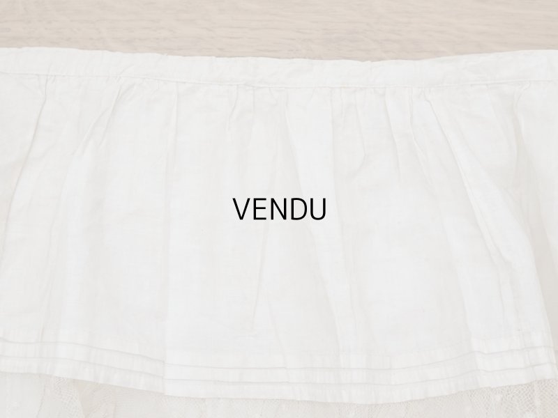 画像8: 1900年代 アンティーク  ドレスの裾  4段のヴァランシエンヌレース 