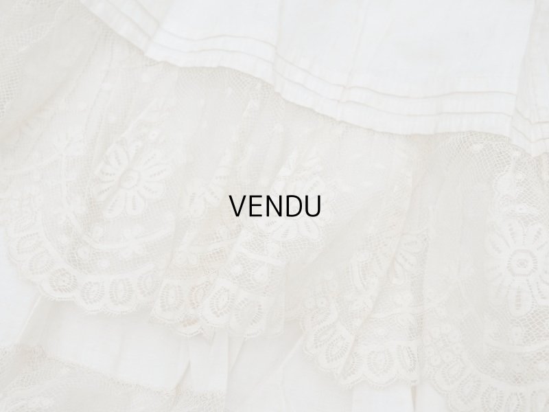 画像3: 1900年代 アンティーク  ドレスの裾  4段のヴァランシエンヌレース 