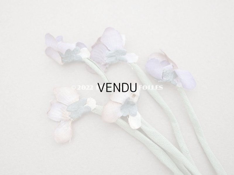 画像5: 【クリスマスセール2022対象外】アンティーク 薔薇&菫&ライラックの布花