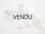 【クリスマスセール2022対象外】アンティーク 薔薇＆菫&ライラックの布花 