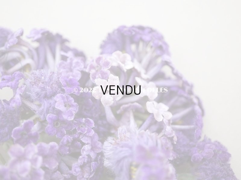 画像3: 【クリスマスセール2022対象外】アンティーク 紫のベルベットの布花　大きなブーケ