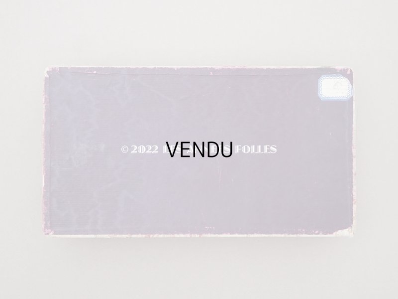 画像3: 【クリスマスセール2022対象外】 1900年代 アンティーク 薄紫色のリボン&薔薇のガーランド  カルトナージュボックス　ほぐし織り