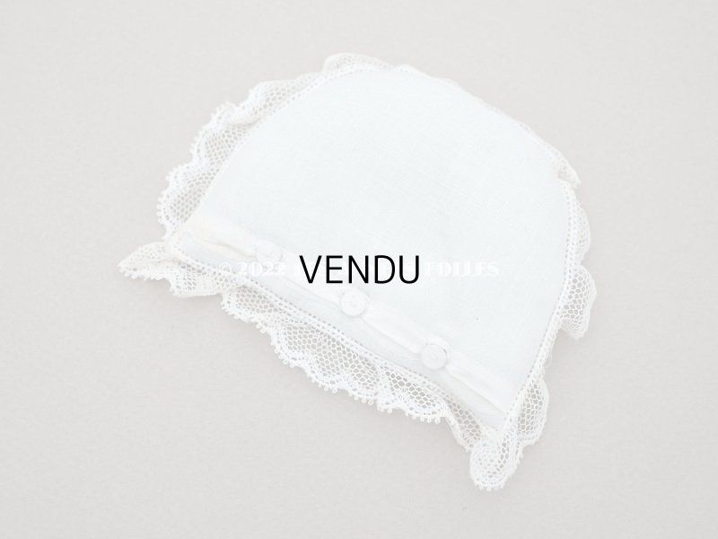 画像19: 【クリスマスセール2022対象外】アンティーク  ドールベッド & ドールドレスのセット ベビードール用　手縫い＆手刺繍＆手編みのレース