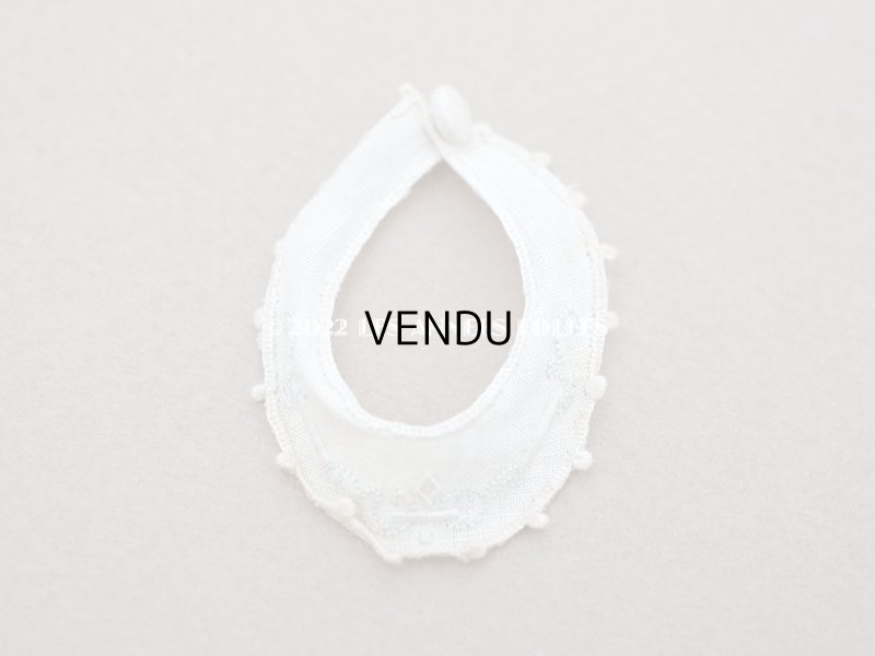 画像9: 【クリスマスセール2022対象外】アンティーク  ドールベッド & ドールドレスのセット ベビードール用　手縫い＆手刺繍＆手編みのレース