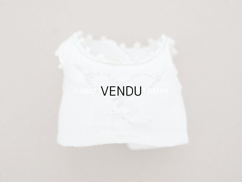 画像10: 【クリスマスセール2022対象外】アンティーク  ドールベッド & ドールドレスのセット ベビードール用　手縫い＆手刺繍＆手編みのレース