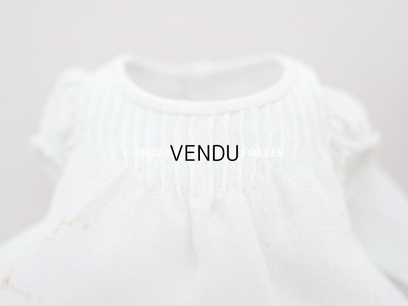 画像4: 【クリスマスセール2022対象外】アンティーク  ドールベッド & ドールドレスのセット ベビードール用　手縫い＆手刺繍＆手編みのレース