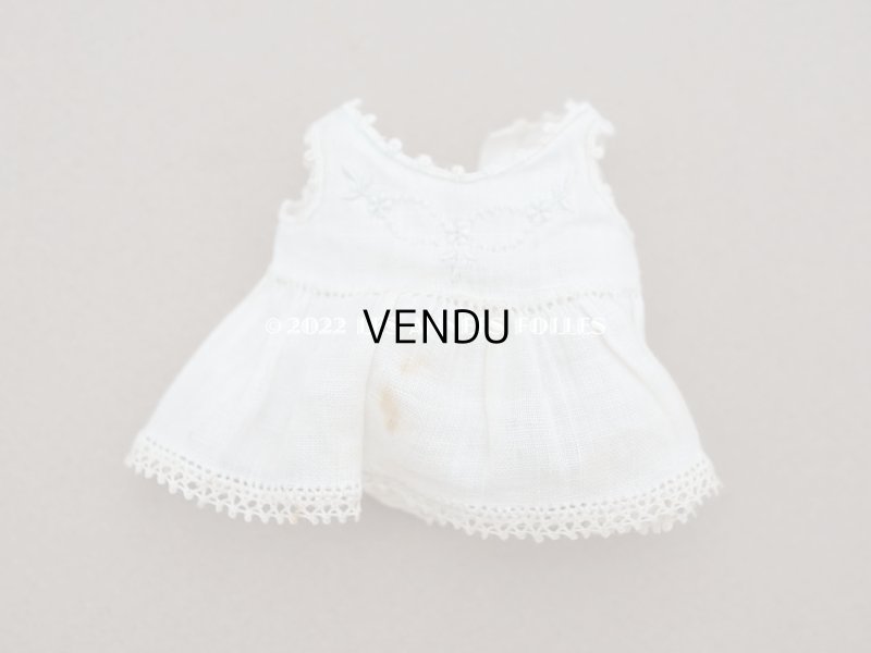 画像11: 【クリスマスセール2022対象外】アンティーク  ドールベッド & ドールドレスのセット ベビードール用　手縫い＆手刺繍＆手編みのレース