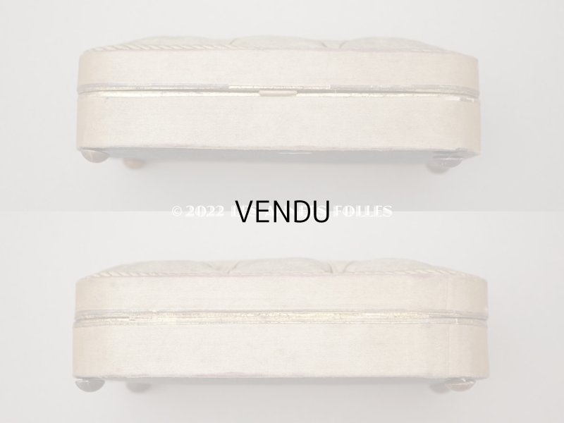 画像5: 19世紀末 アンティーク シルク製 チョコレートのお菓子箱 ゴールド