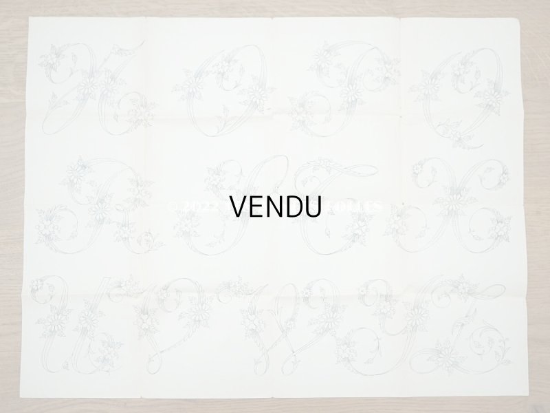 画像7: 19世紀末 アンティーク 大きな刺繍図案 65×50cm - JOURNAL DES DEMOISELLES -