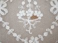 画像8: アンティーク 花の刺繍入り 幅広レース 幅28〜30cm