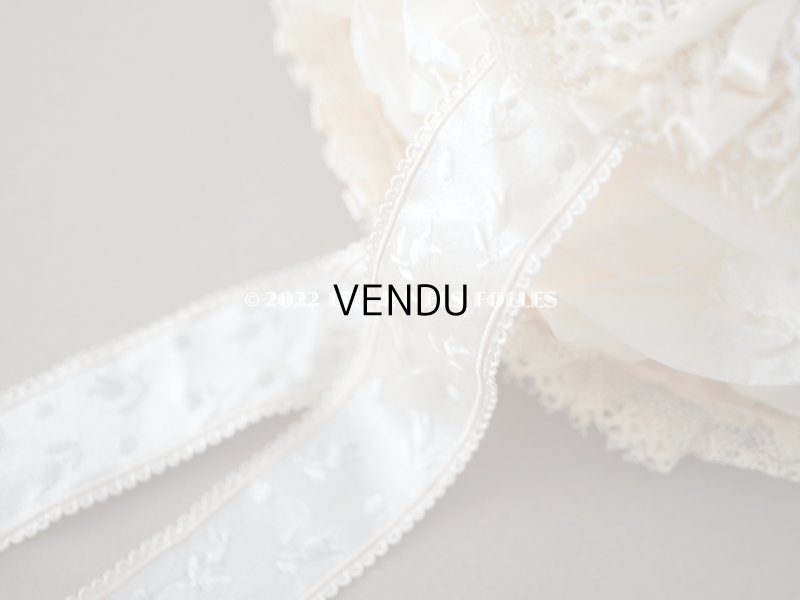 画像12: アンティーク 新品同様 バテム用　レース&フリル使いのボネ ベビー用ボネ