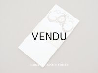 未使用 アンティーク メニューカード 18枚セット 薔薇＆リボンのガーランド MENU ルイ16世スタイル 