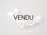 アンティーク ベルベットの薔薇の布花 ピンク
