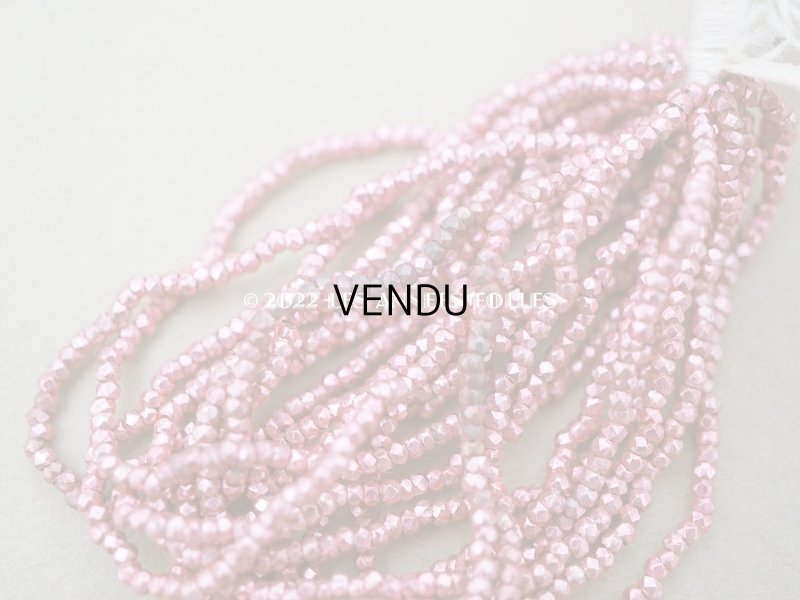 画像5: 1900年代 アンティーク メタル製 カット入り ビーズ ピンク メタルビーズ P6