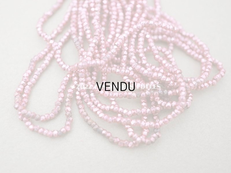 画像7: 1900年代 アンティーク メタル製 カット入り ビーズ ピンク メタルビーズ P6