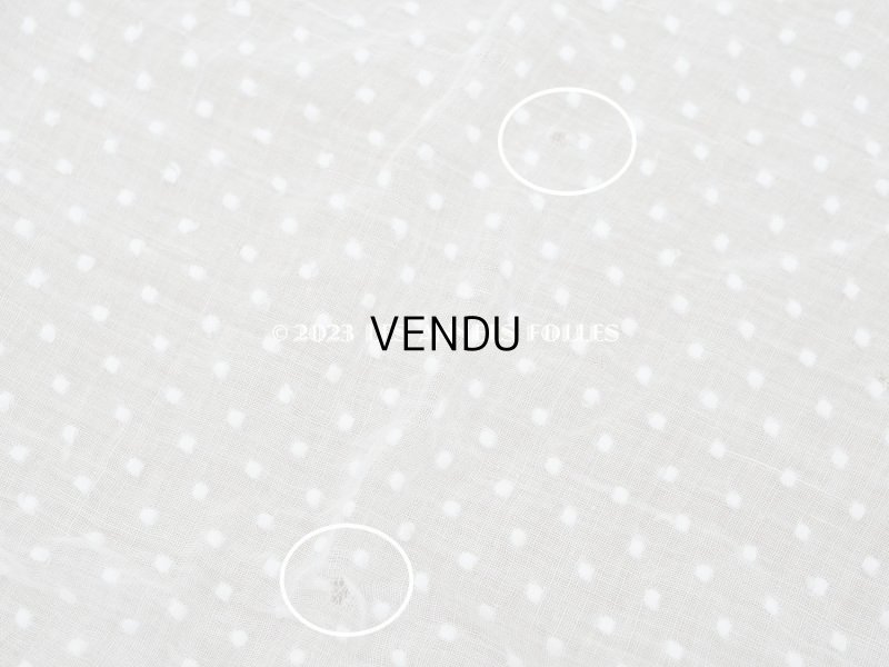 画像6: アンティーク  ドットの刺繍入り コットン生地 148×285cm