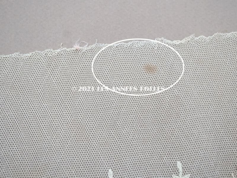 画像10: アンティーク 花の刺繍入り 幅広レース アイボリー 幅13cm