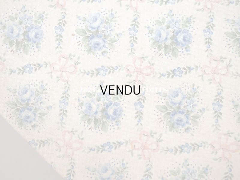 画像4: アンティーク カルトナージュボックス  ブルーの薔薇＆ピンクのリボン