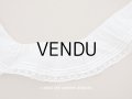 アンティーク フリルレース オフホワイト  78cm　8cm幅