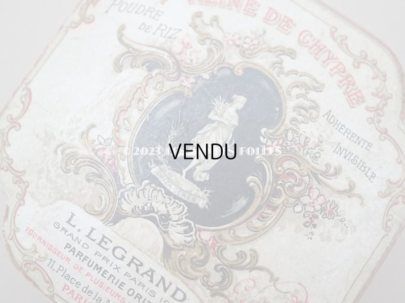 画像7: アンティーク パウダーボックス REINE DE CHYPRE - L.LEGRAND PARIS -