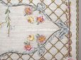 画像5: アンティーク ローズパニエ柄 リボン刺繍のグローブボックス　カルトナージュボックス　