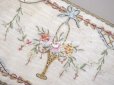 画像4: アンティーク ローズパニエ柄 リボン刺繍のグローブボックス　カルトナージュボックス　