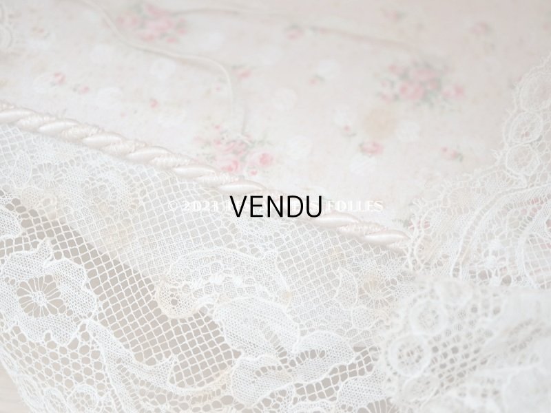 画像6: 【セール対象外】1900年代 カルトナージュラック コワフーズ 鏡台 ピンクの薔薇模様 子供用の玩具 