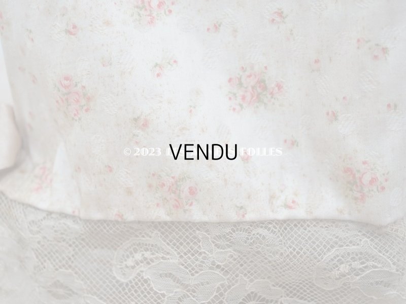 画像13: 【セール対象外】1900年代 カルトナージュラック コワフーズ 鏡台 ピンクの薔薇模様 子供用の玩具 